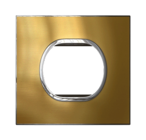 Legrand Arteor 3M Gold Brass Cover Plate With Frame, 5763 20